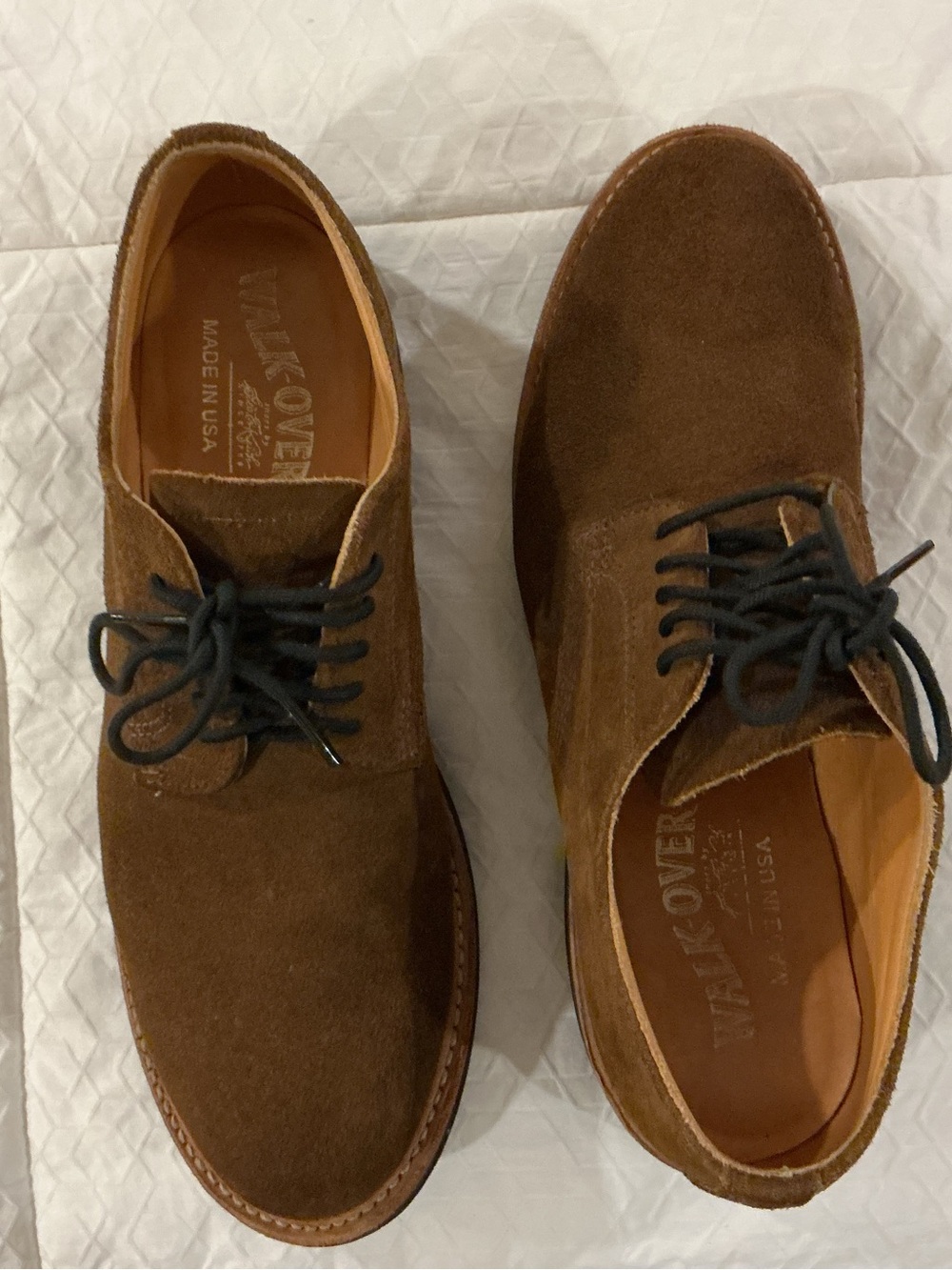 Walk Over Brown Suede Men's Derby Shoes -8
